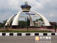 马来西亚不锈钢皇冠雕塑