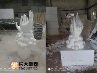 泡沫饺子雕塑模型.